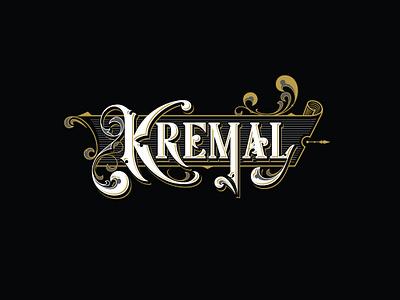 Kremal Logotype branding calligraphy label design lettering logo logotype logotype design typography vector victorian type vintage wine label design