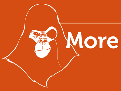 Nomomo ape illustration logo vector