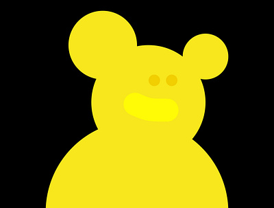 Simple yellow figure design illustration vector