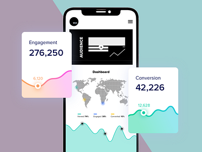 W&H Growth Dashboard analytics app dashboard flat growth growth hacking marketing performance report social stats web website