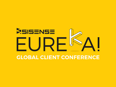 Sisense Eureka eureka flat 3d isometric logo sisense