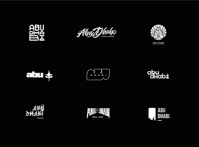 ABU DHABI 1.0 branding graphic design logo