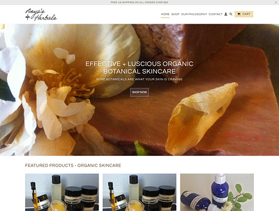 Anya's Herbals Website Design design ecommerce graphic design shopify website design