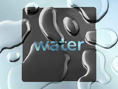 Water Droplets Effect blue dark ui drop droplet drops effect figma gradient graphic design illustration logo ui uiux water