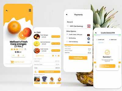 fruit shopping app design