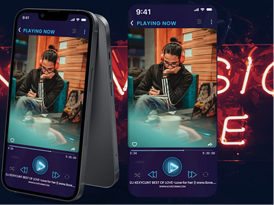 MUSIC PLAYER SCREEN DESIGN | dailyUI 009