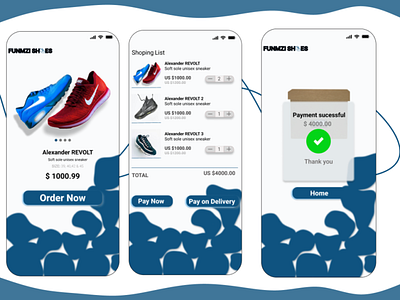 shoe shopping app design