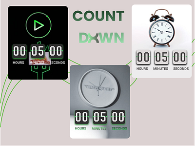 Count down time dailyui design graphic design illustration mobile app ux