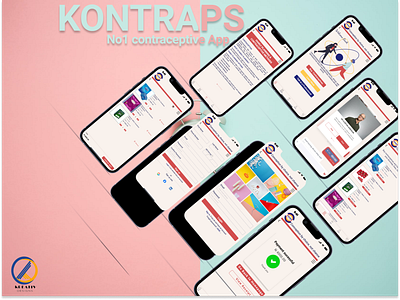 Komtraps mobile app branding design graphic design mobil ui ux