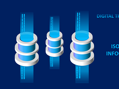 Isometric infographics 3d animation branding graphic design logo