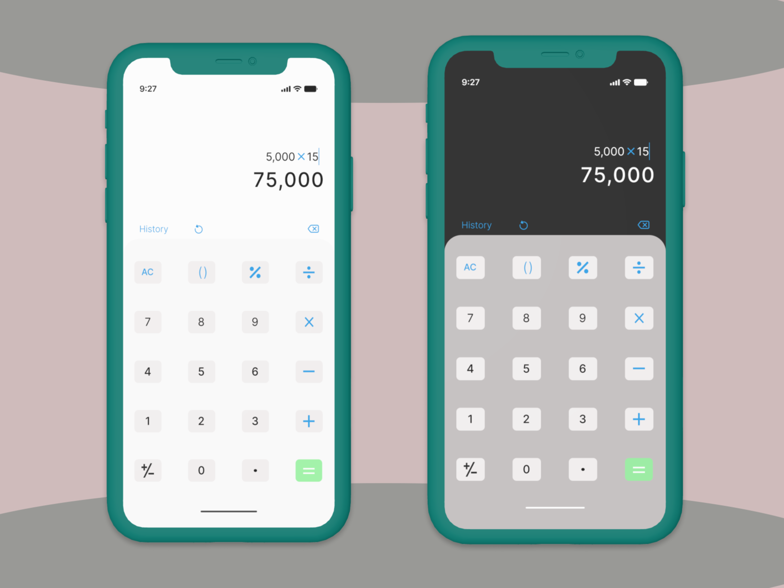 An IOS Calculator by Lynda Odinakachi on Dribbble