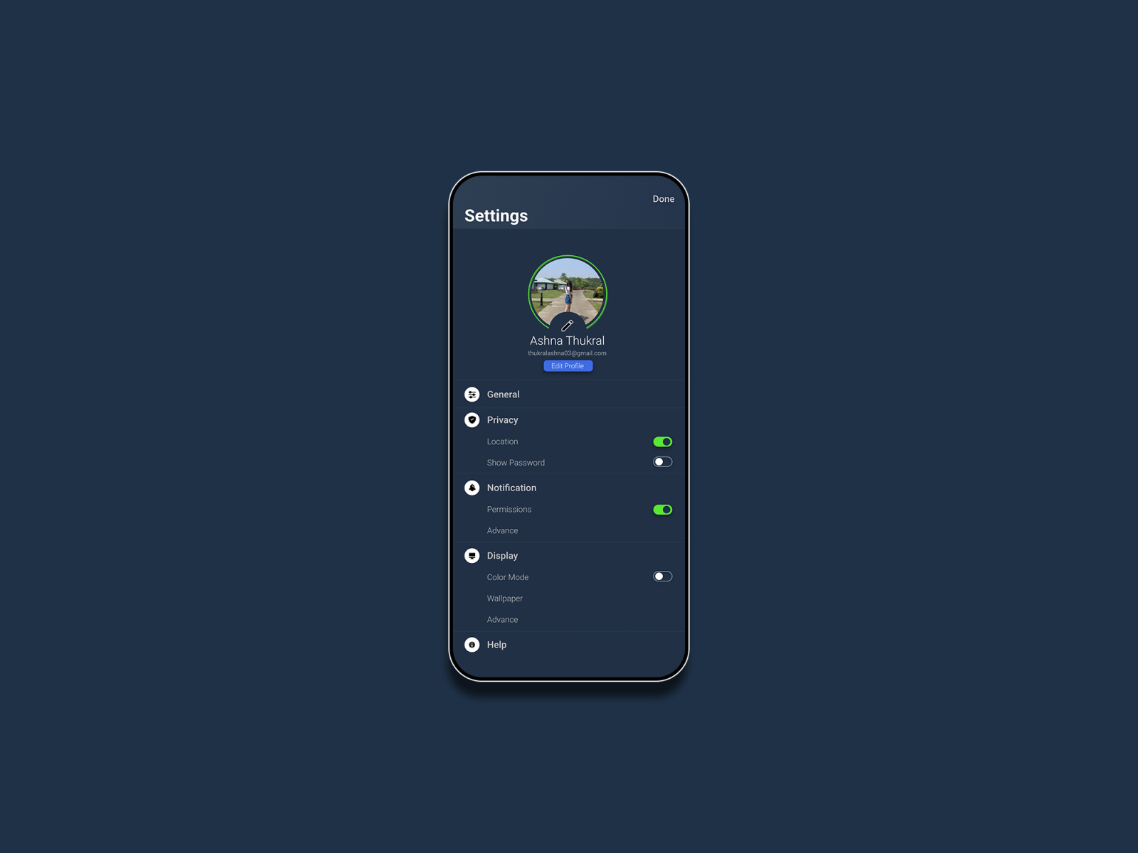 Daily UI Challenge 07 - Settings By Ashna Thukral On Dribbble