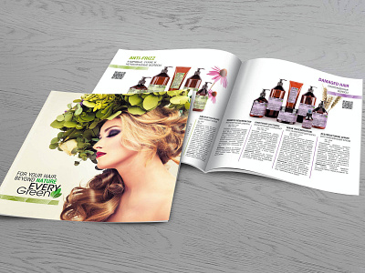 Cosmetics catalog branding design graphic design illustration typography vector