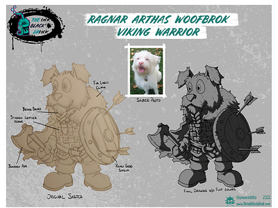 Concept Art: Ragnar, Viking Warrior Pup