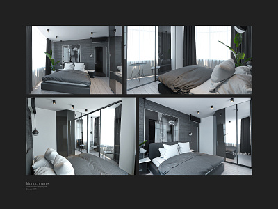 Monochrome 3d 3d 3d visualization 3ds max corona design furniture design interior interior design product design visualization