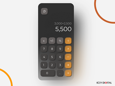 IOS UI Calculator by Isaac on Dribbble