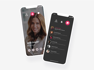 Tinder app design app figma graphic design ui ux