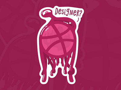 Dribbblemonster! designer dribbble illustrator monster rebound sticker sticker pack