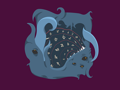 Monster Scroll illustration game gamedev lovecraft monster scroll tentacles