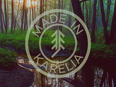 Karelia logo forest icon identity illustrator karelia logo logotype mark tree vector