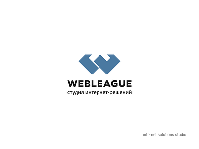 Webleague logo internet logo logotype mark studio web web studio