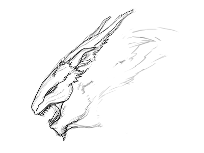 Creature sketch art concept concept art creature dragon fantasy line line art sketch