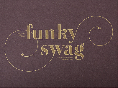 FunkySwag screenprint typography