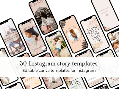 30 Instagram story templates (fashion) branding canva design fashion graphic design instagram logo social media web design