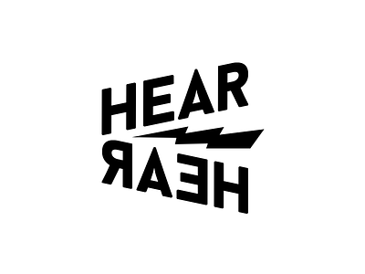 hearɹɐǝɥ concept hear hear logo