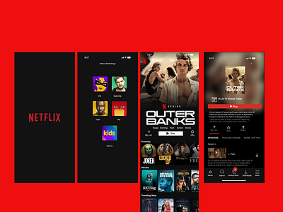 Netflix Interface recreation