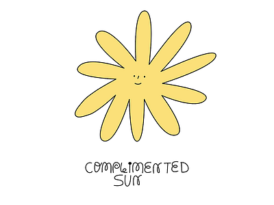 COMPLIMENTED SUN 2d animation animation 2d character design minimalist sun