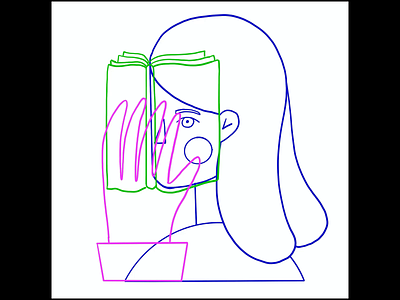 The intimacy of reading 2d animation illustration loretaisac