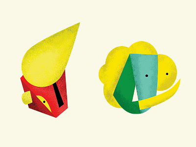 Character design characterdesign cubist faces illustration minimalist