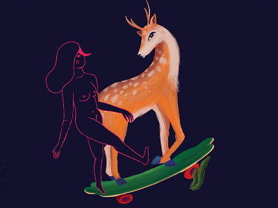 Deer to skate