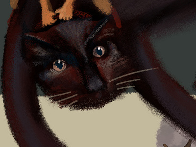 Cat artwork cat illustration loretaisac paintimg