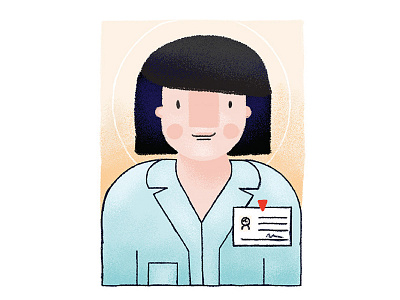 Doctor 2d character design doctor illustration