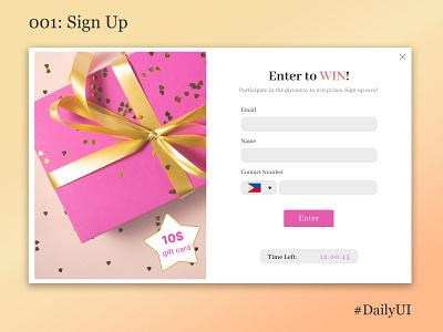 Daily UI #001 - Sign Up