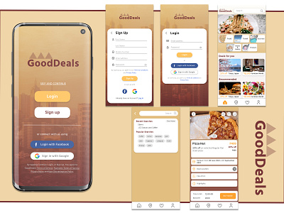 GoodDeals - Deals, Coupons & Discount Vouchers Mobile App Design design graphic design ui ui design