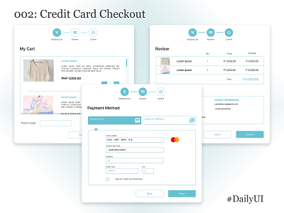 Daily UI #002 - Credit Card Checkout challenge dailyui design graphic design ui ui design