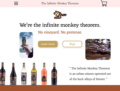 The Infinite Monkey Theorem Redesign branding design figma logo product design ui ux web design
