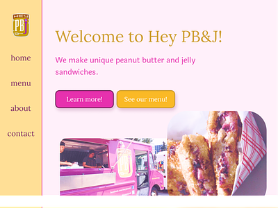 Hey PB&J Home Page Redesign branding design figma product design ui ux web design website design