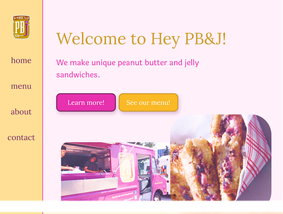 Hey PB&J Home Page Redesign branding design figma product design ui ux web design website design