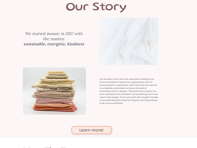 Mosaic Home Page: Story branding design figma logo product design ui ux web design