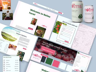 Nelm's Farm Branding branding design figma illustration logo packaging design product design ui ux web design