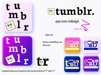 tumblr app icon design app icon branding design figma illustration logo ui