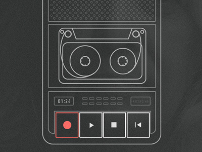 Casette Player UI