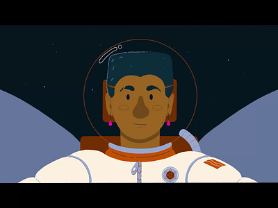 Astronaut animation design illustration motion design motion graphics