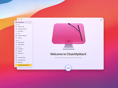 CMM Light Theme Unused Concept bright clean cleanmymac cleanmymac x cmm cmmx desktop icon imac interface light mac macbook macpaw nacos ui ux