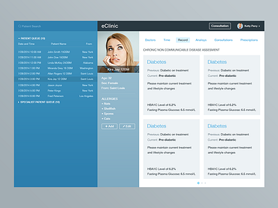 Medical Web App Concept