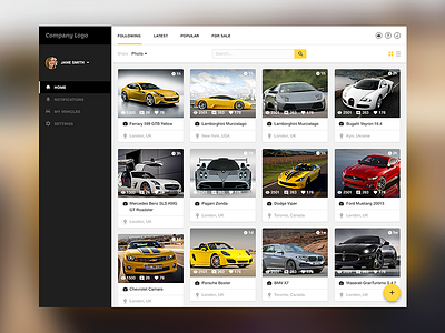 Automotive Web Site Concept